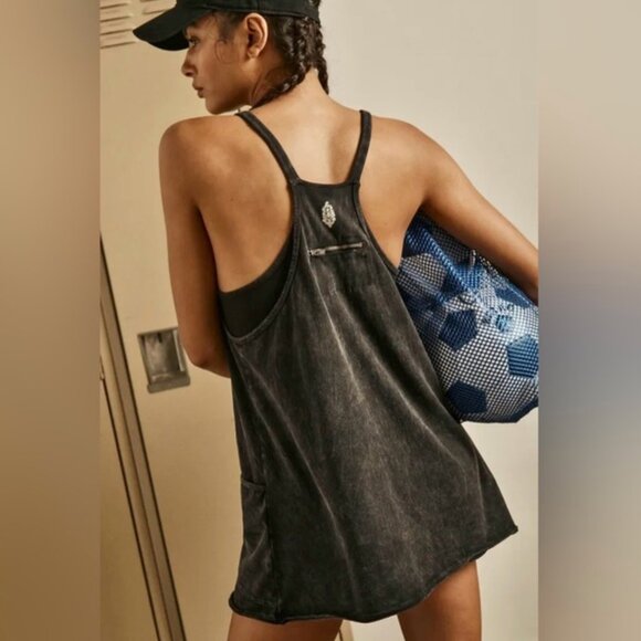 Free People Hot Shot Mini Dress in Black size Medium M NWOT - Picture 5 of 16